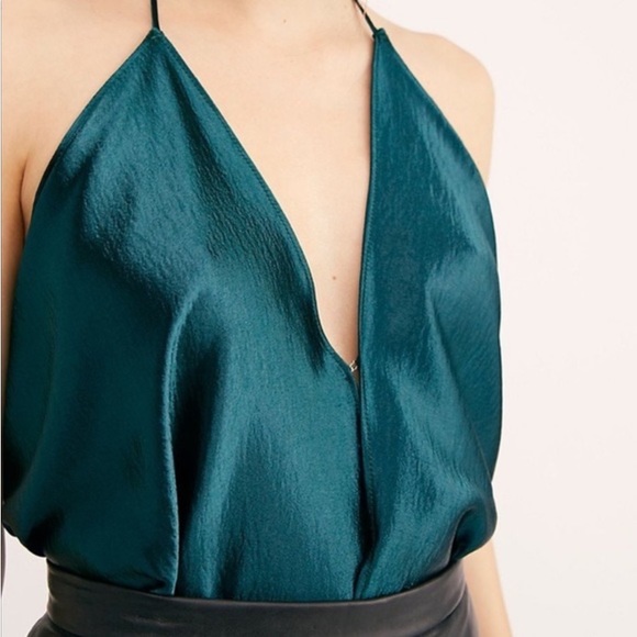 Intimately Free People So Fine In Shine Bodysuit Size Small NWOT Pink Magenta - Picture 3 of 9